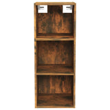 Armoire murale chêne fumé 34,5x32,5x90 cm bois d'ingénierie