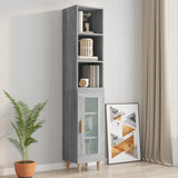 Armoire murale sonoma gris 34,5x32,5x90 cm bois d'ingénierie