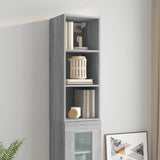 Armoire murale sonoma gris 34,5x32,5x90 cm bois d'ingénierie