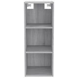 Armoire murale sonoma gris 34,5x32,5x90 cm bois d'ingénierie