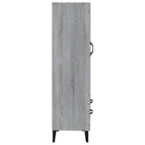 Sonoma graues Sideboard 70x31x115 cm Holzwerkstoff