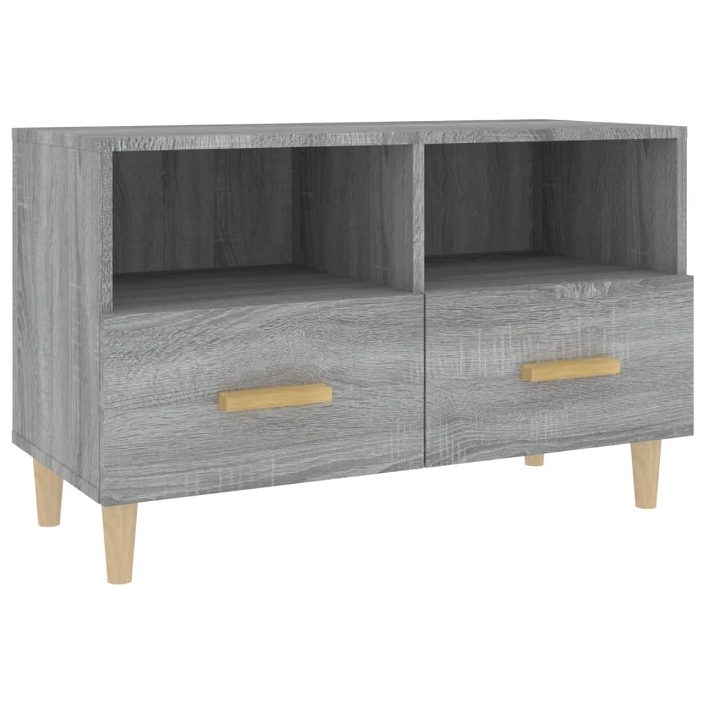 Meuble TV Sonoma gris 80x36x50 cm Bois d'ingénierie