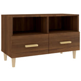 Meuble TV Chêne marron 80x36x50 cm Bois d'ingénierie