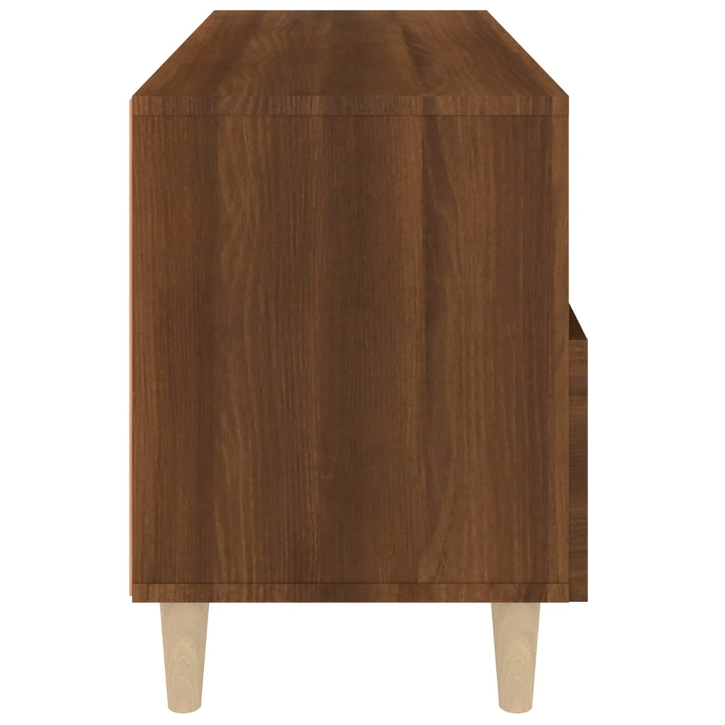 Meuble TV Chêne marron 80x36x50 cm Bois d'ingénierie