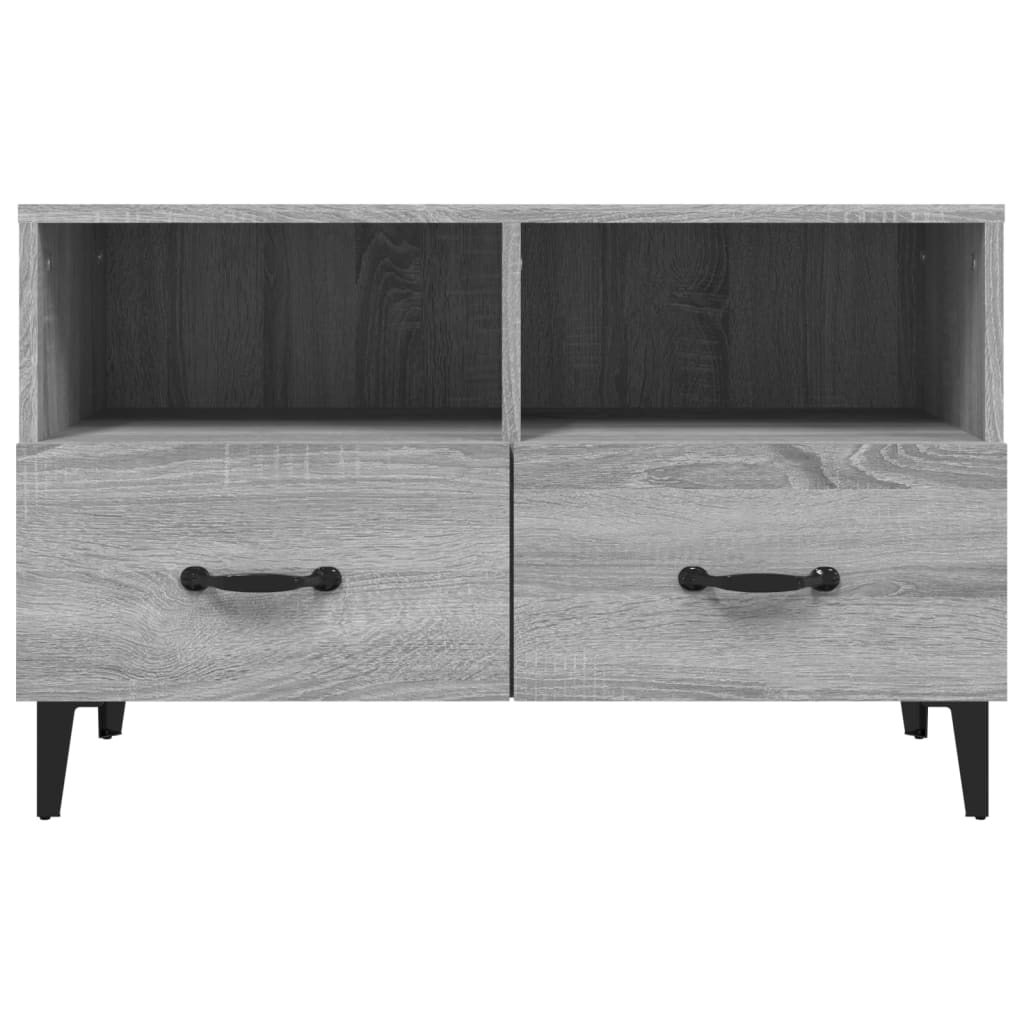 Meuble TV Sonoma gris 80x36x50 cm Bois d'ingénierie