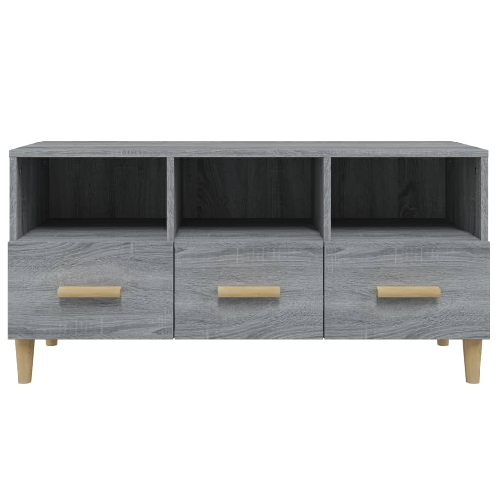 Meuble TV Sonoma gris 102x36x50 cm Bois d'ingénierie