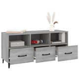 Meuble TV Sonoma gris 102x35x50 cm Bois d'ingénierie