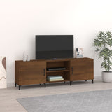 TV cabinet brown oak 150x30x50 cm engineered wood