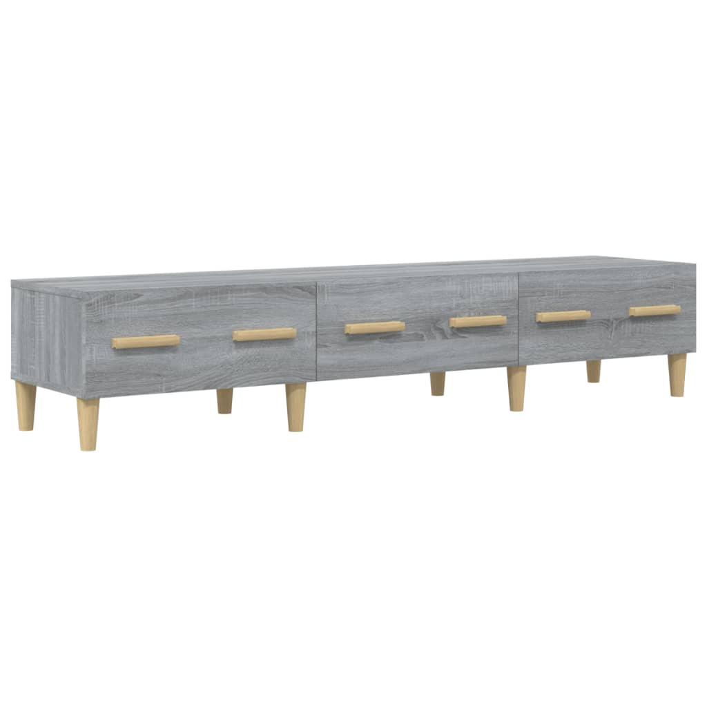 Meuble TV Sonoma gris 150x34,5x30 cm Bois d'ingénierie