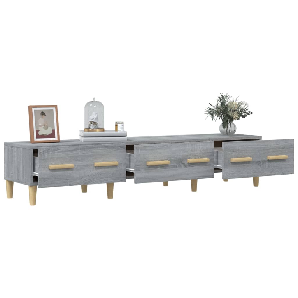 Meuble TV Sonoma gris 150x34,5x30 cm Bois d'ingénierie