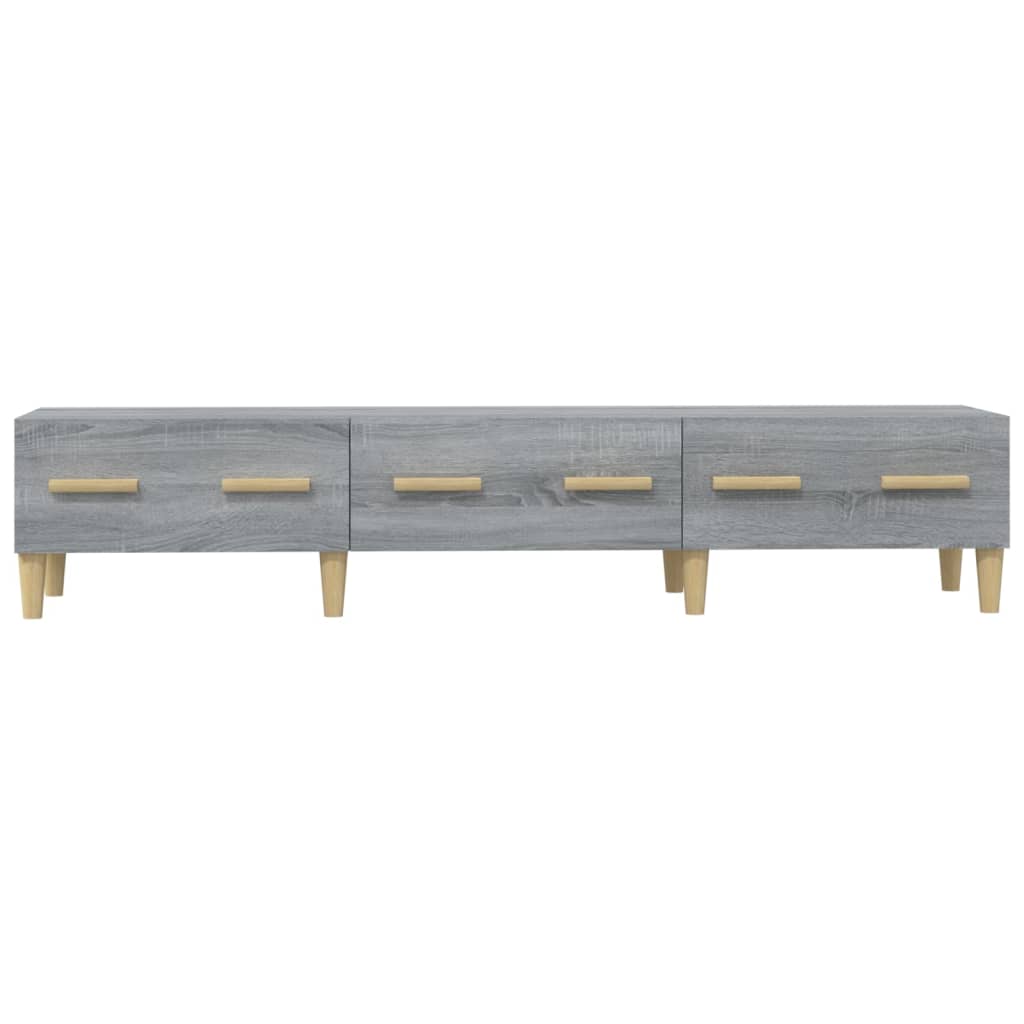 Meuble TV Sonoma gris 150x34,5x30 cm Bois d'ingénierie