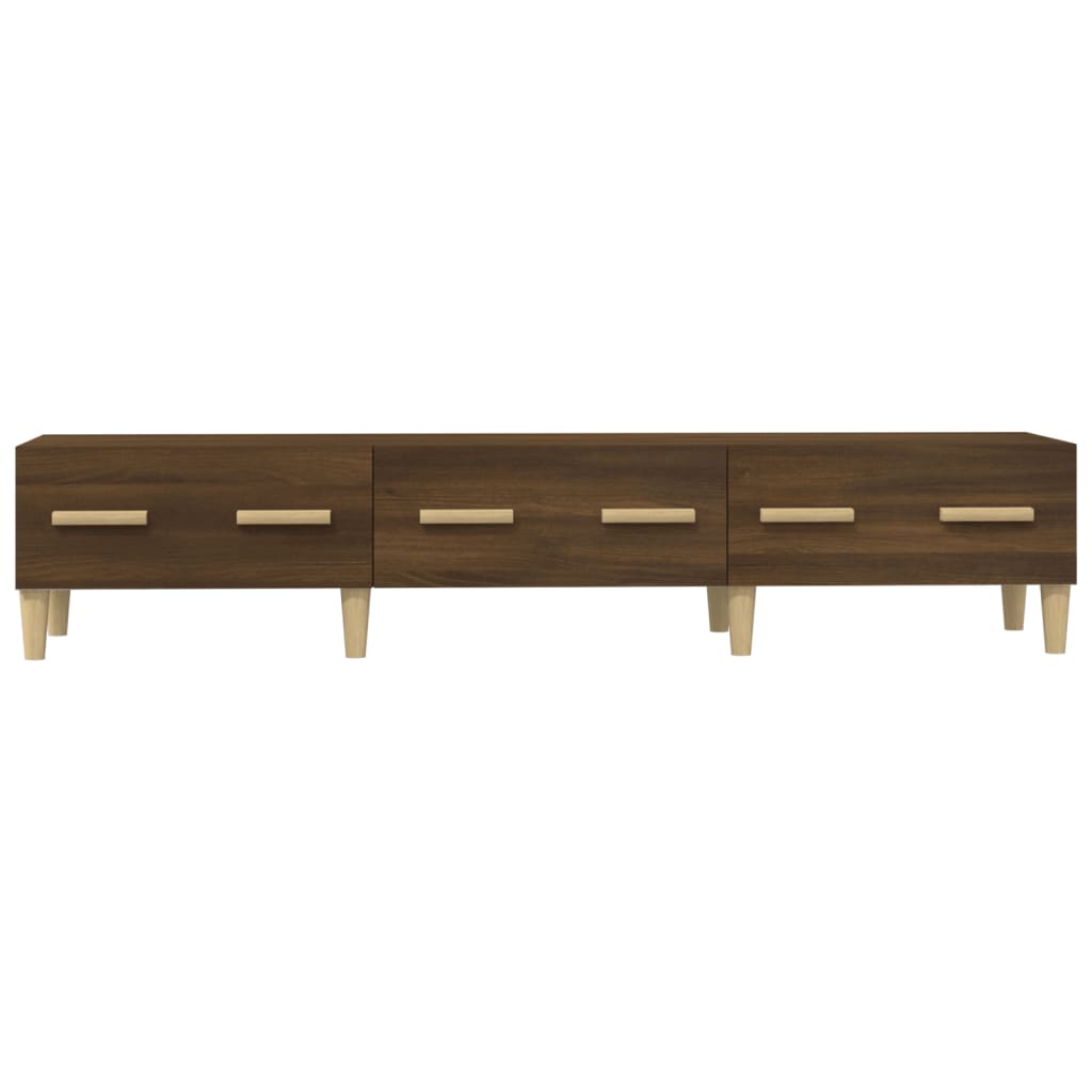 Meuble TV Chêne marron 150x34,5x30 cm Bois d'ingénierie