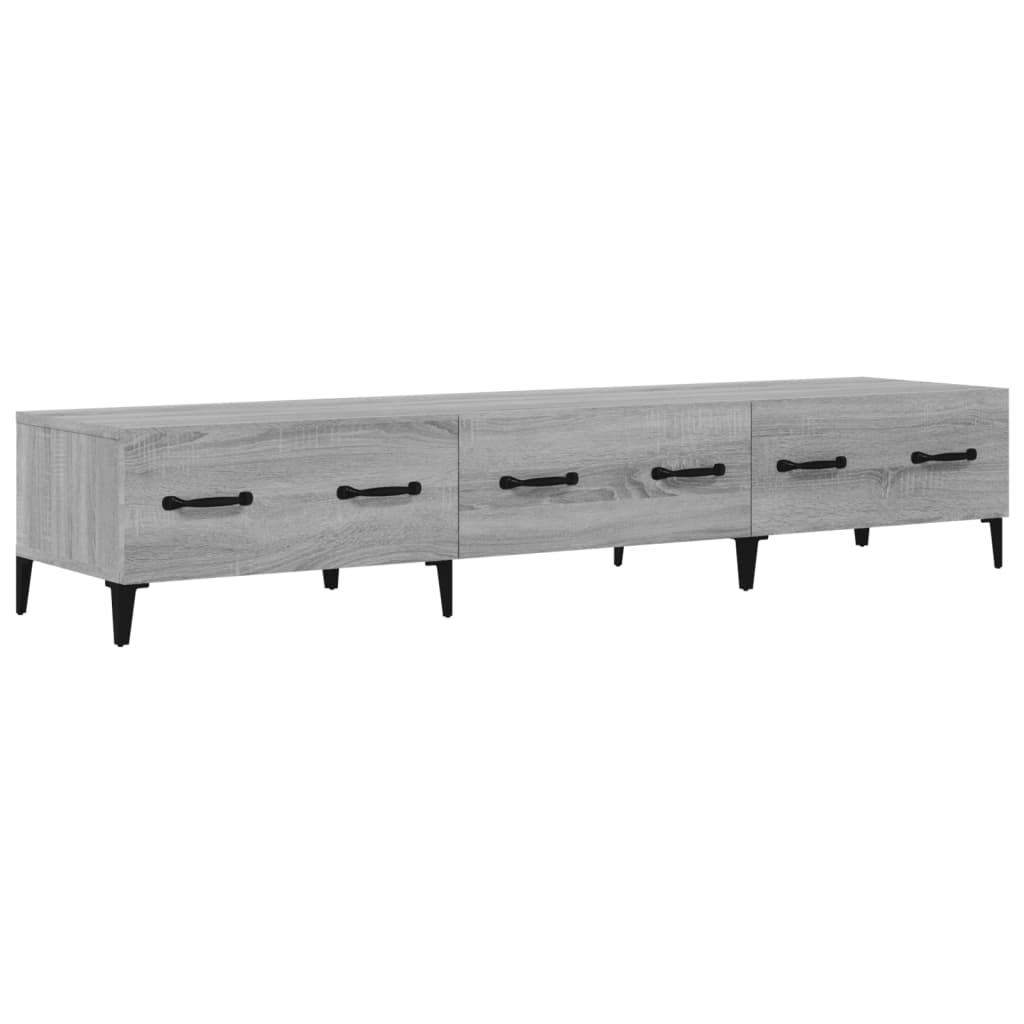 Sonoma TV cabinet gray 150x34.5x30 cm Engineered wood