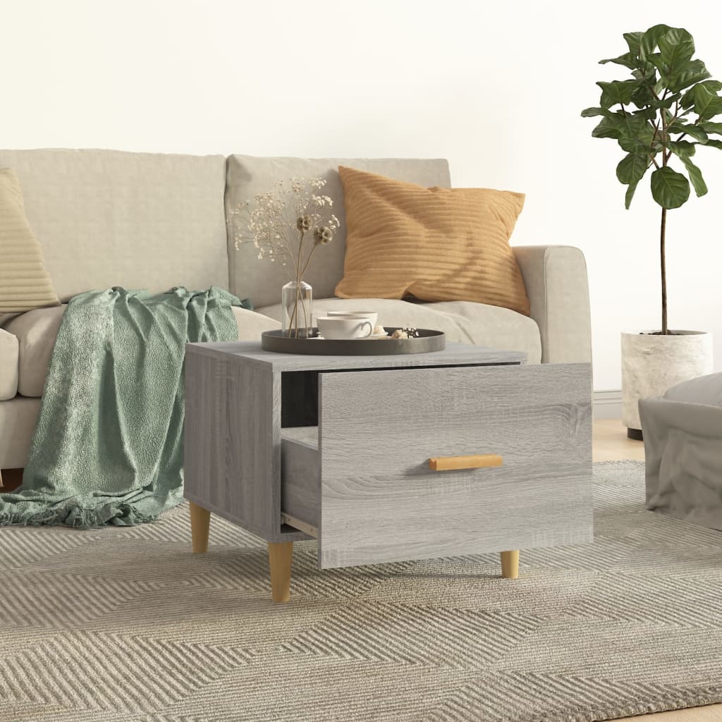 Sonoma coffee table gray 50x50x40 cm Engineered wood