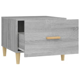 Sonoma grauer Couchtisch 50x50x40 cm Holzwerkstoff