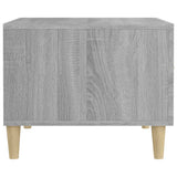 Sonoma grauer Couchtisch 50x50x40 cm Holzwerkstoff