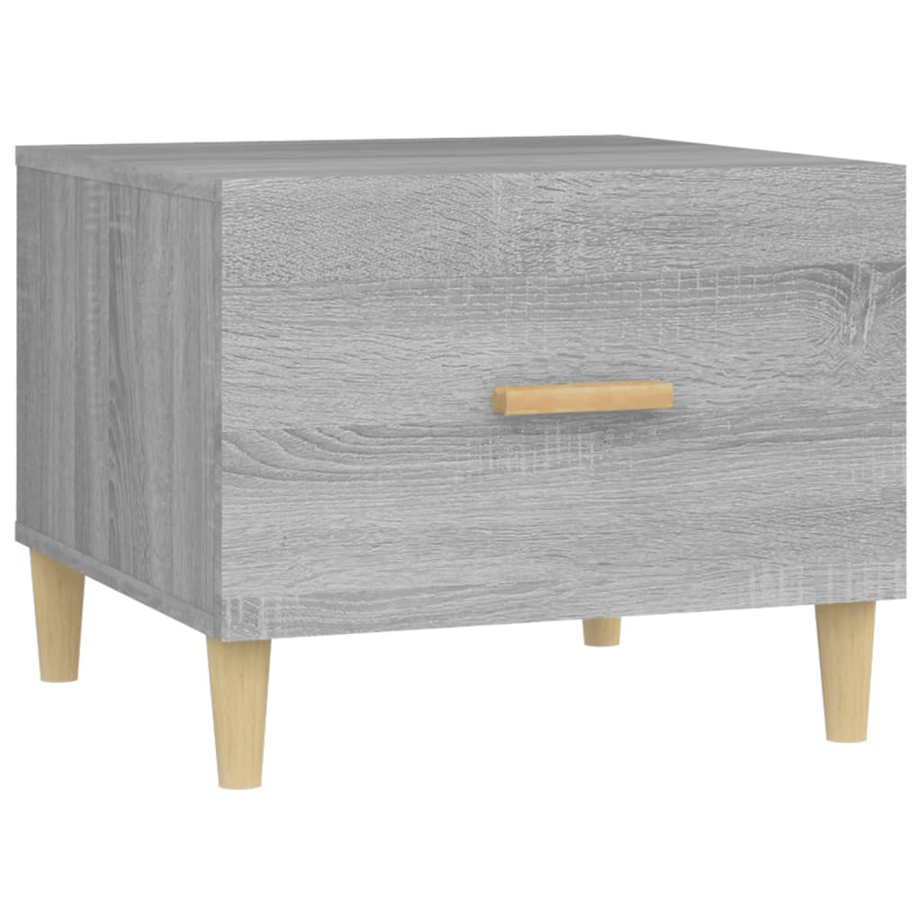 Coffee tables 2 pcs sonoma gray 50x50x40 cm engineered wood