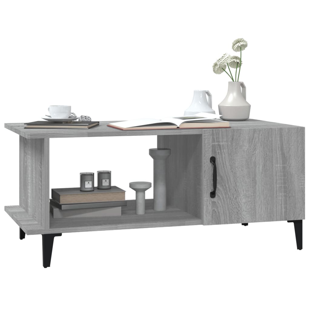 Sonoma coffee table gray 90x50x40 cm Engineered wood