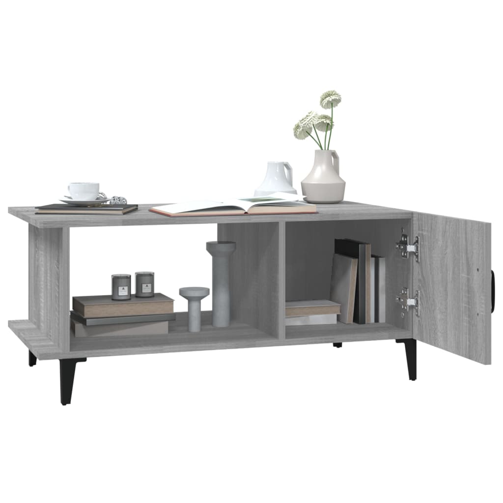 Sonoma coffee table gray 90x50x40 cm Engineered wood