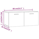 Armoire murale Sonoma gris 80x35x36,5 cm Bois d'ingénierie