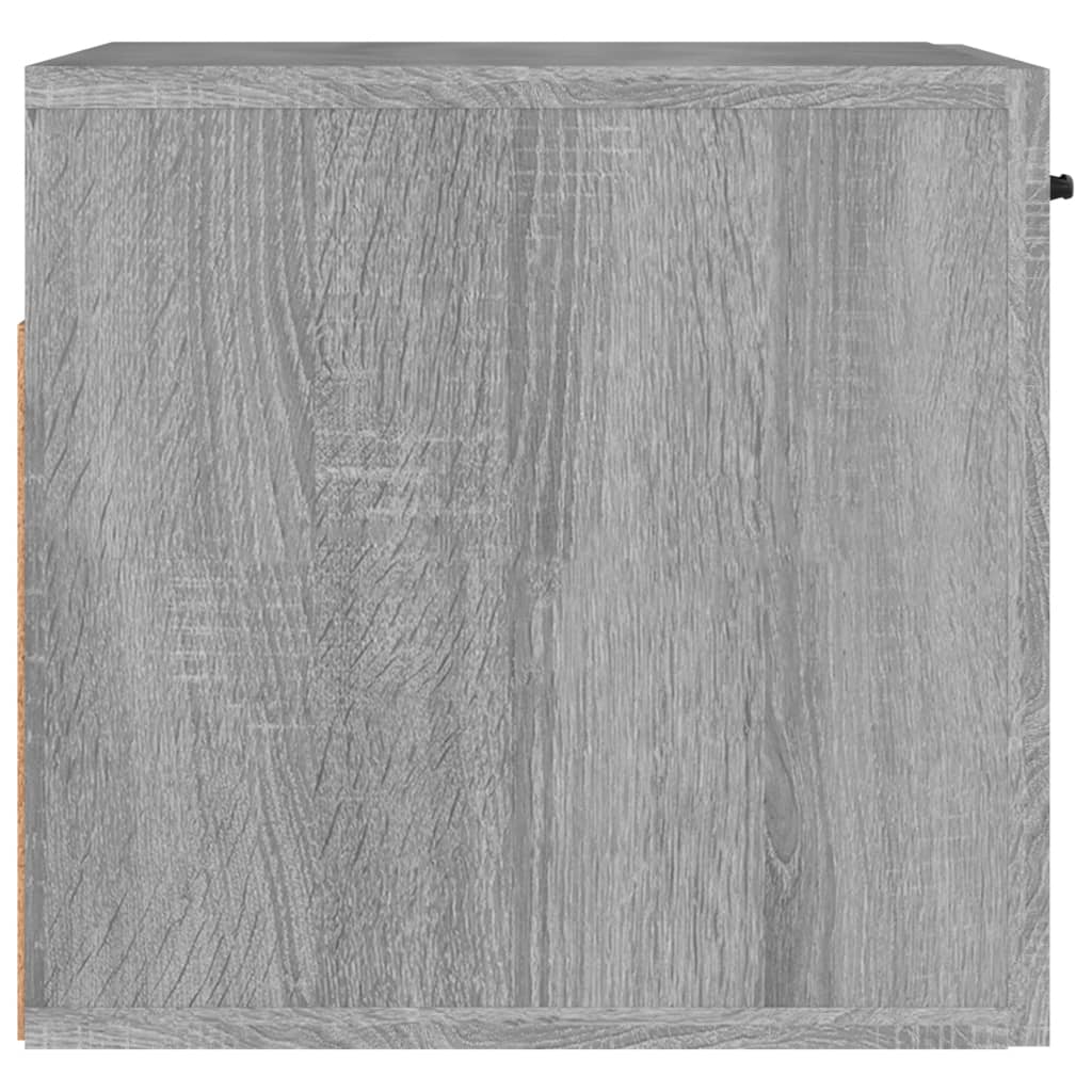 Armoire murale sonoma gris 80x36,5x35 cm bois d'ingénierie