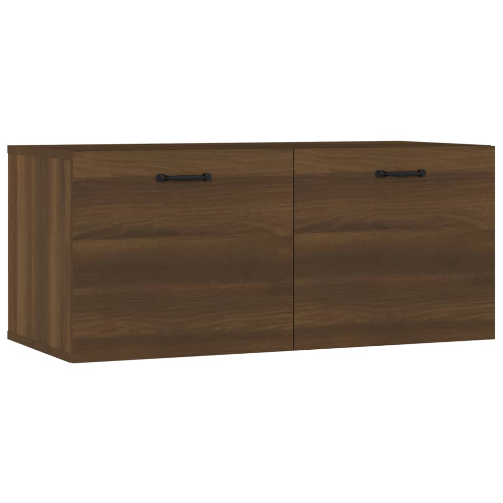 Armoire murale chêne marron 80x36,5x35 cm bois d'ingénierie