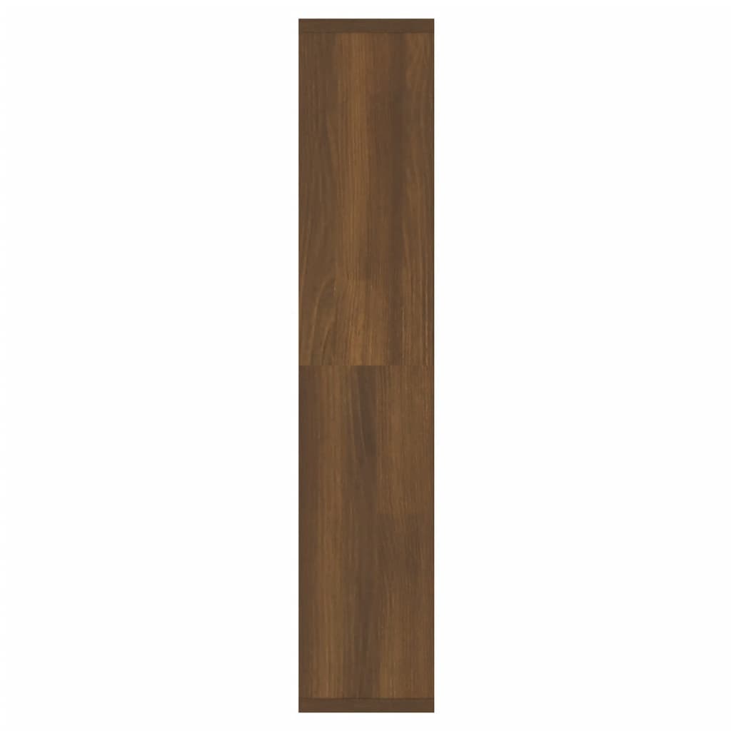 Armoire à miroir avec LED Chêne marron 91x15x76,5 cm