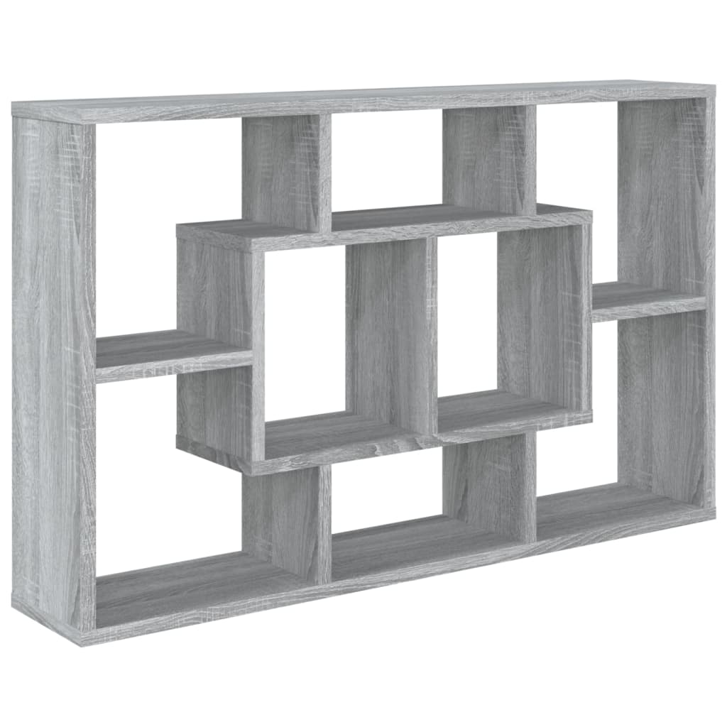 Étagère murale Sonoma gris 85x16x52,5 cm Bois d'ingénierie