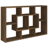 Étagère murale Chêne marron 85x16x52,5 cm Bois d'ingénierie