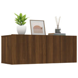 Meubles TV 2 pcs chêne marron 80x30x30 cm bois ingénierie