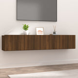 Meubles TV 2 pcs chêne marron 80x30x30 cm bois ingénierie