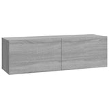 Meubles TV muraux 2pcs sonoma gris 100x30x30 cm bois ingénierie