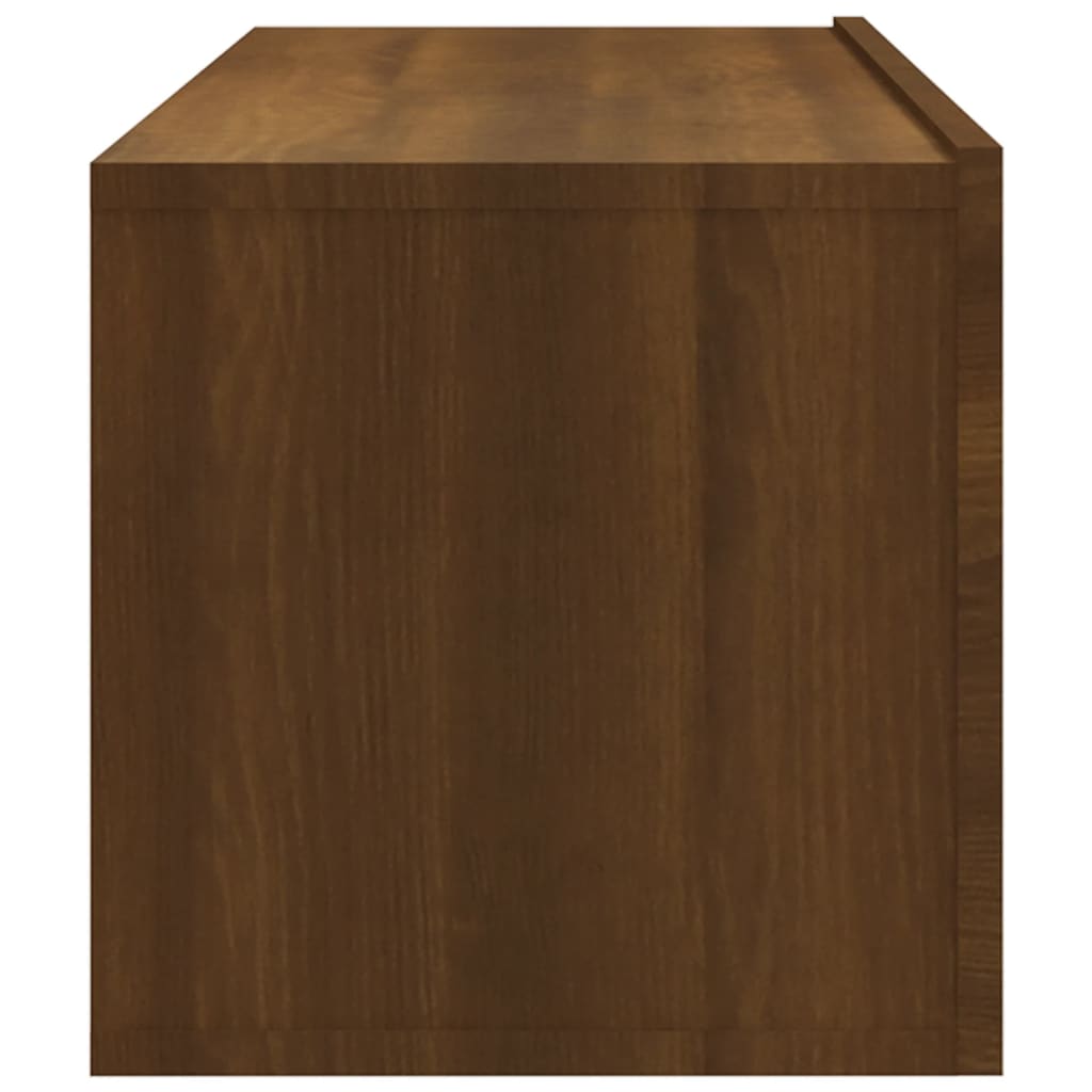 Meubles TV muraux 2pcs chêne marron 100x30x30cm bois ingénierie