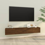 Meubles TV muraux 2pcs chêne marron 100x30x30cm bois ingénierie