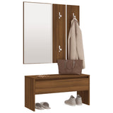 Ensemble de meubles de couloir Chêne marron Bois d'ingénierie