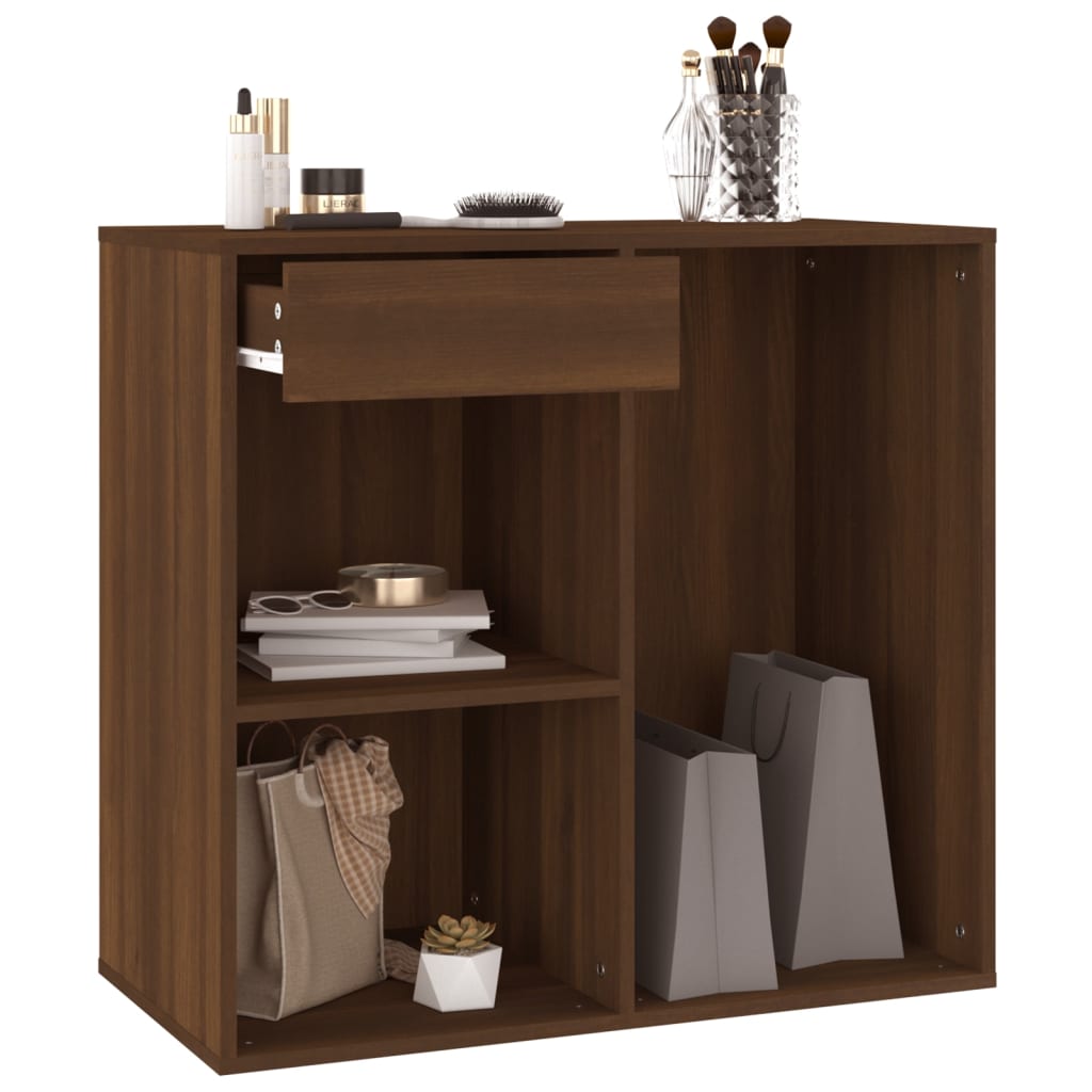 Armoire cosmétique Chêne marron 80x40x75 cm Bois d'ingénierie