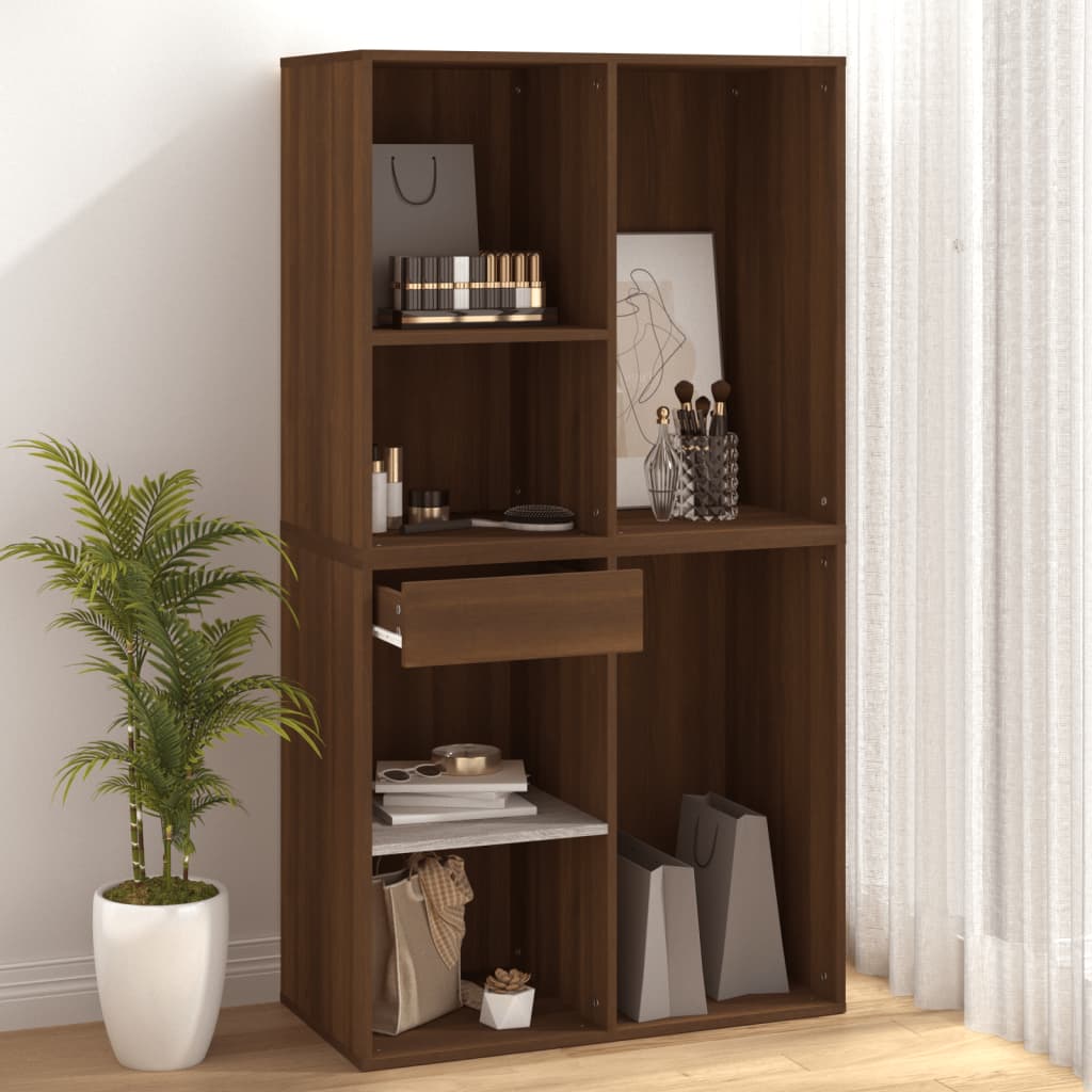 Armoire cosmétique Chêne marron 80x40x75 cm Bois d'ingénierie