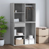 Armoire de dressing Sonoma gris 80x40x65 cm Bois d'ingénierie