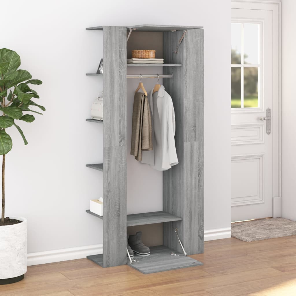 Armoire de couloir Sonoma gris 97,5x37x99 cm Bois d'ingénierie