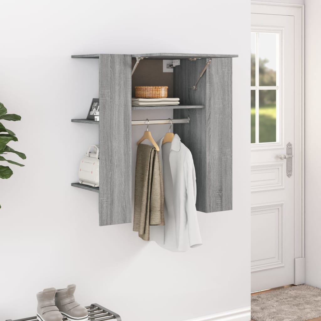 Armoire de couloir Sonoma gris 97,5x37x99 cm Bois d'ingénierie