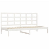 Lit de jour sans matelas blanc 90x200 cm bois de pin massif