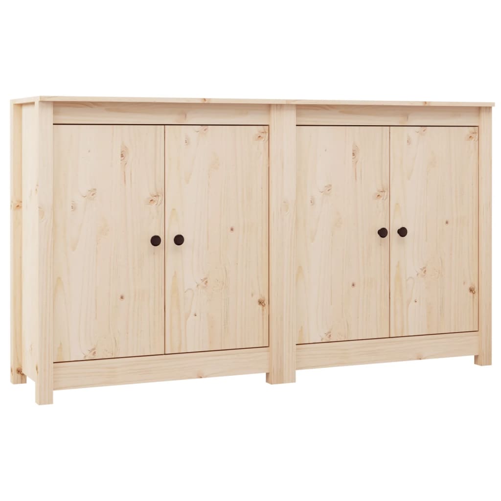 Sideboards 2 Stück 70x35x80 cm massives Kiefernholz