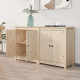 Sideboards 2 Stück 70x35x80 cm massives Kiefernholz