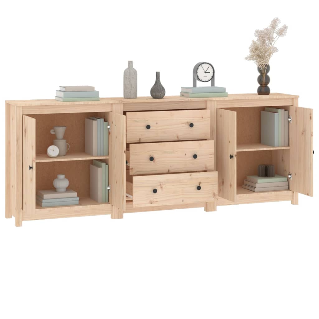 Buffet 210x35x80 cm Bois massif de pin