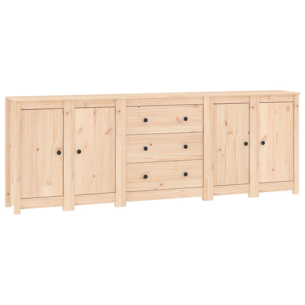 Buffet 230x35x80 cm Bois massif de pin