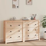 Sideboard 140x35x80 cm Massives Kiefernholz