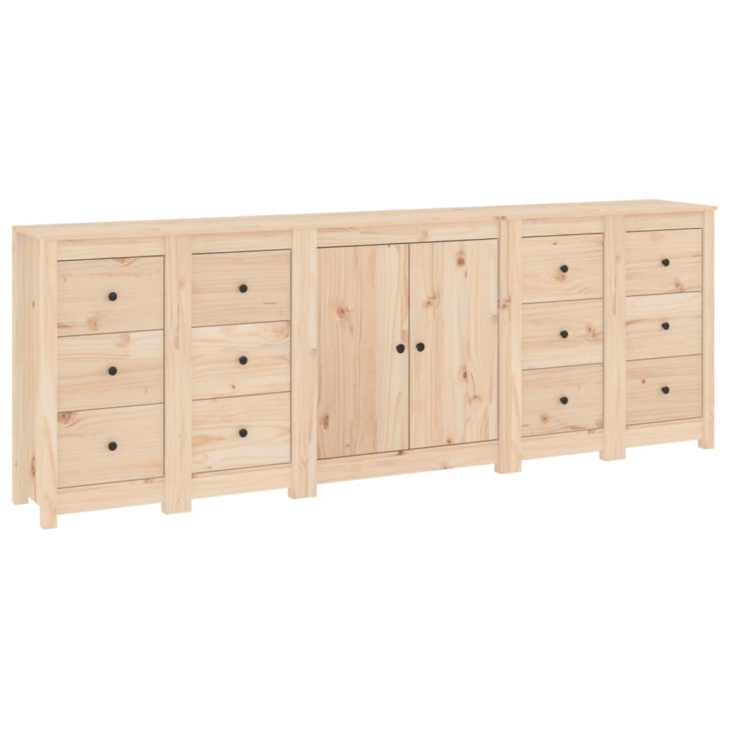 Buffet 230x35x80 cm Bois massif de pin