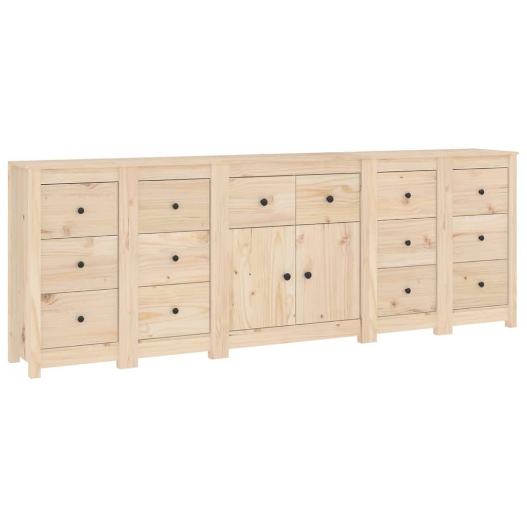 Buffet 230x35x80 cm Bois massif de pin