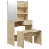 Sonoma Oak Dressing Table Set 74.5x40x141 cm