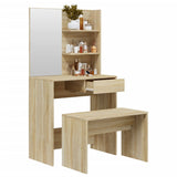 Sonoma Oak Dressing Table Set 74.5x40x141 cm